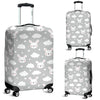 Cloud Bunny Rabbit Pattern Print Luggage Cover Protector-grizzshop