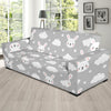 Cloud Bunny Rabbit Pattern Print Sofa Covers-grizzshop