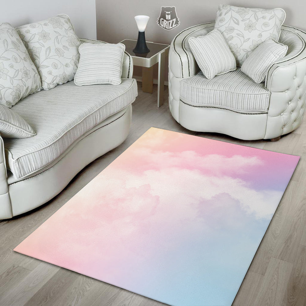 Cloud Coloful Print Floor Mat-grizzshop