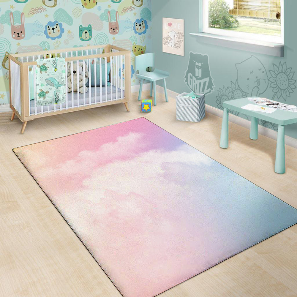 Cloud Coloful Print Floor Mat-grizzshop