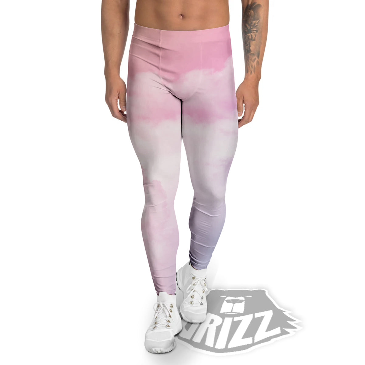 Cloud Coloful Print Men's Leggings-grizzshop