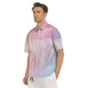 Cloud Coloful Print Men's Short Sleeve Shirts-grizzshop