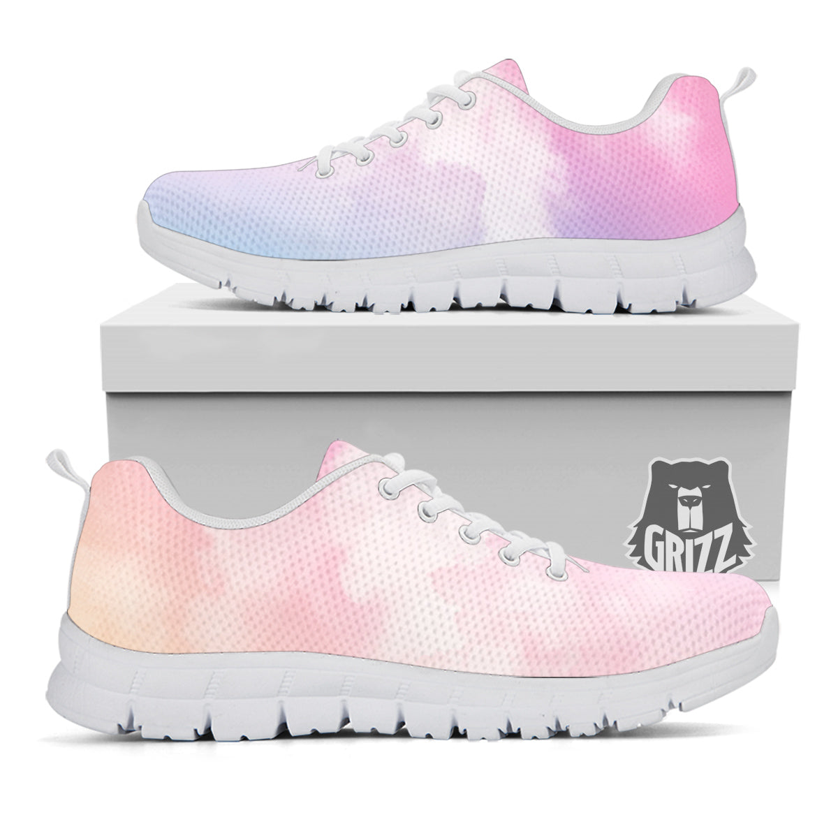 Cloud Coloful Print White Sneaker-grizzshop