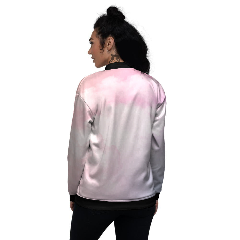 Cloud Coloful Print Women's Bomber Jacket-grizzshop