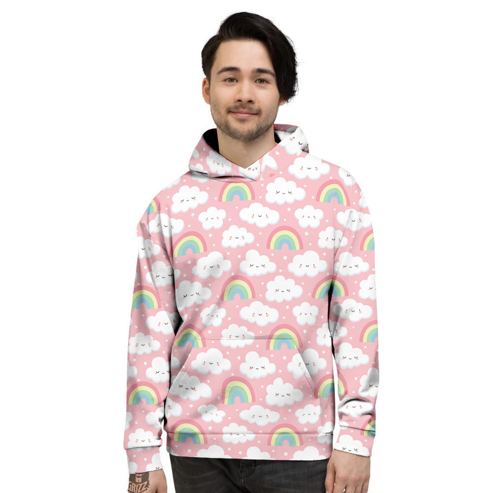 Cloud Cute Print Pattern Men's Hoodie-grizzshop