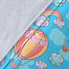 Cloud Hot Air Balloon Pattern Print Blanket-grizzshop