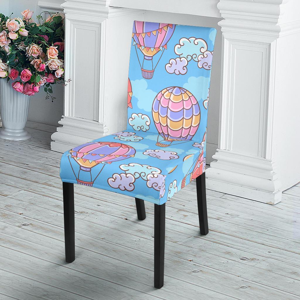 Cloud Hot Air Balloon Pattern Print Chair Cover-grizzshop