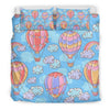 Cloud Hot Air Balloon Pattern Print Duvet Cover Bedding Set-grizzshop