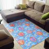 Cloud Hot Air Balloon Pattern Print Floor Mat-grizzshop