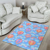 Cloud Hot Air Balloon Pattern Print Floor Mat-grizzshop