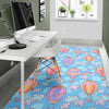 Cloud Hot Air Balloon Pattern Print Floor Mat-grizzshop