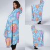 Cloud Hot Air Balloon Pattern Print Hooded Blanket-grizzshop