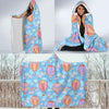 Cloud Hot Air Balloon Pattern Print Hooded Blanket-grizzshop