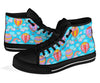 Cloud Hot Air Balloon Pattern Print Men Women's High Top Shoes-grizzshop