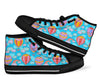 Cloud Hot Air Balloon Pattern Print Men Women's High Top Shoes-grizzshop