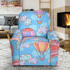 Cloud Hot Air Balloon Pattern Print Recliner Cover-grizzshop