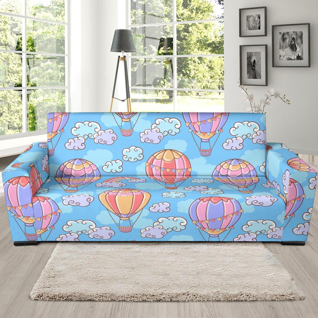 Cloud Hot Air Balloon Pattern Print Sofa Covers-grizzshop