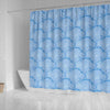 Cloud Pattern Print Bathroom Shower Curtain-grizzshop