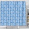 Cloud Pattern Print Bathroom Shower Curtain-grizzshop