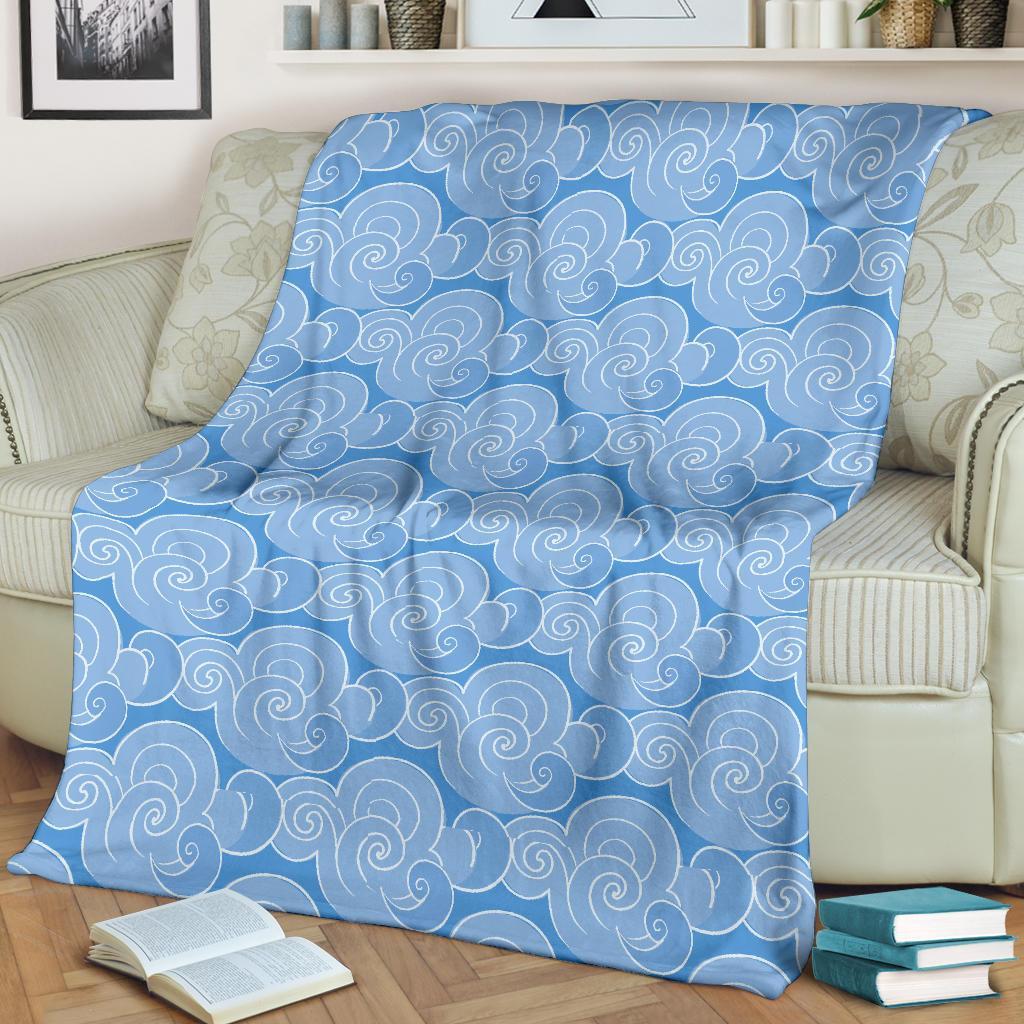 Cloud Pattern Print Blanket-grizzshop