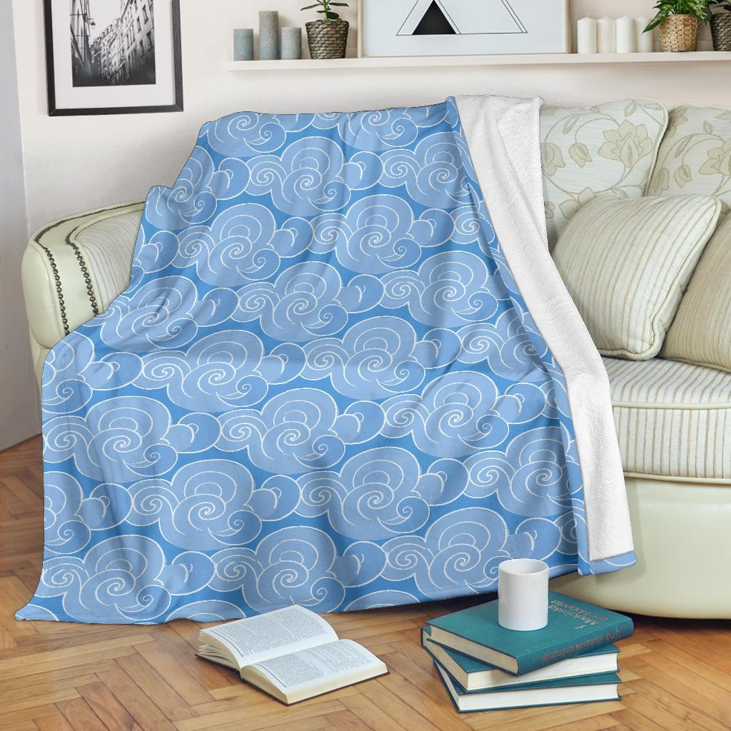 Cloud Pattern Print Blanket-grizzshop