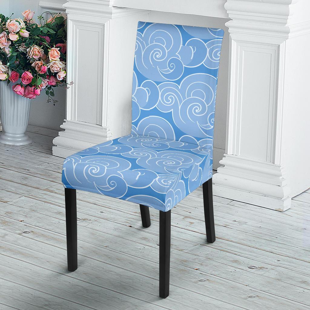 Cloud Pattern Print Chair Cover-grizzshop