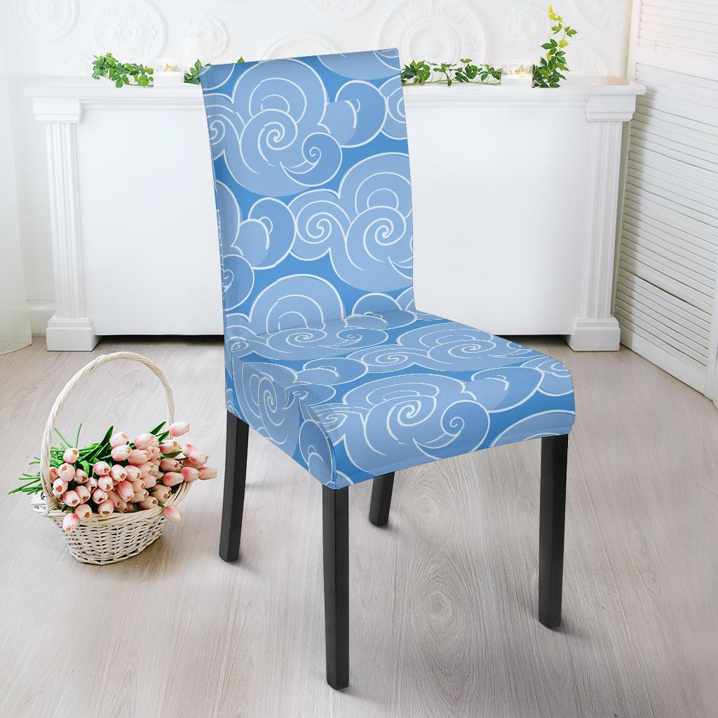 Cloud Pattern Print Chair Cover-grizzshop