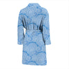 Cloud Pattern Print Men Long Robe-grizzshop