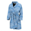 Cloud Pattern Print Men Long Robe-grizzshop