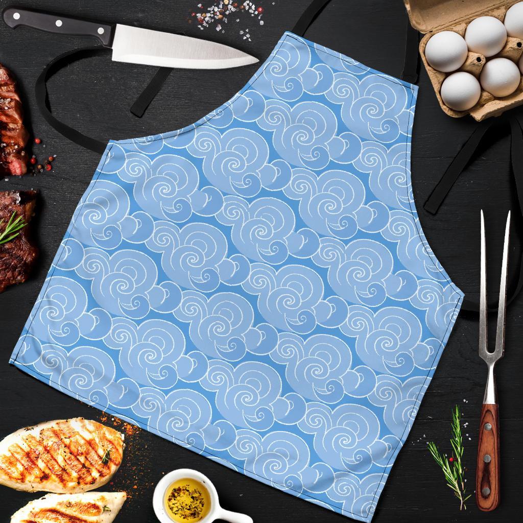 Cloud Pattern Print Men's Apron-grizzshop