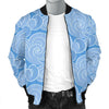 Cloud Pattern Print Men's Bomber Jacket-grizzshop