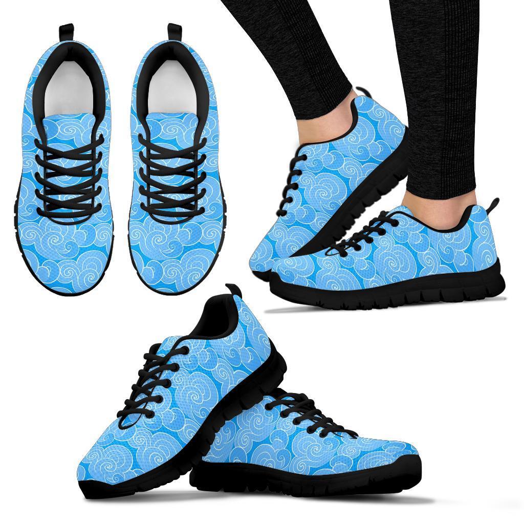 Cloud Pattern Print Sneaker Shoes For Men Women-grizzshop