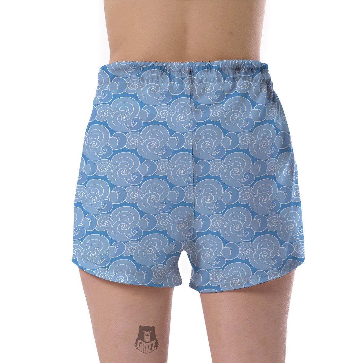 Cloud Pattern Print Women's Shorts-grizzshop