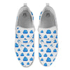 Cloud Pixel Print Pattern White Athletic Shoes-grizzshop