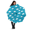 Cloud Print Pattern Automatic Foldable Umbrella-grizzshop