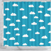 Cloud Print Pattern Bathroom Shower Curtain-grizzshop