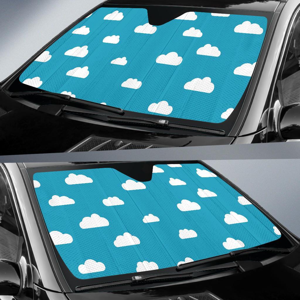 Cloud Print Pattern Car Sun Shade-grizzshop