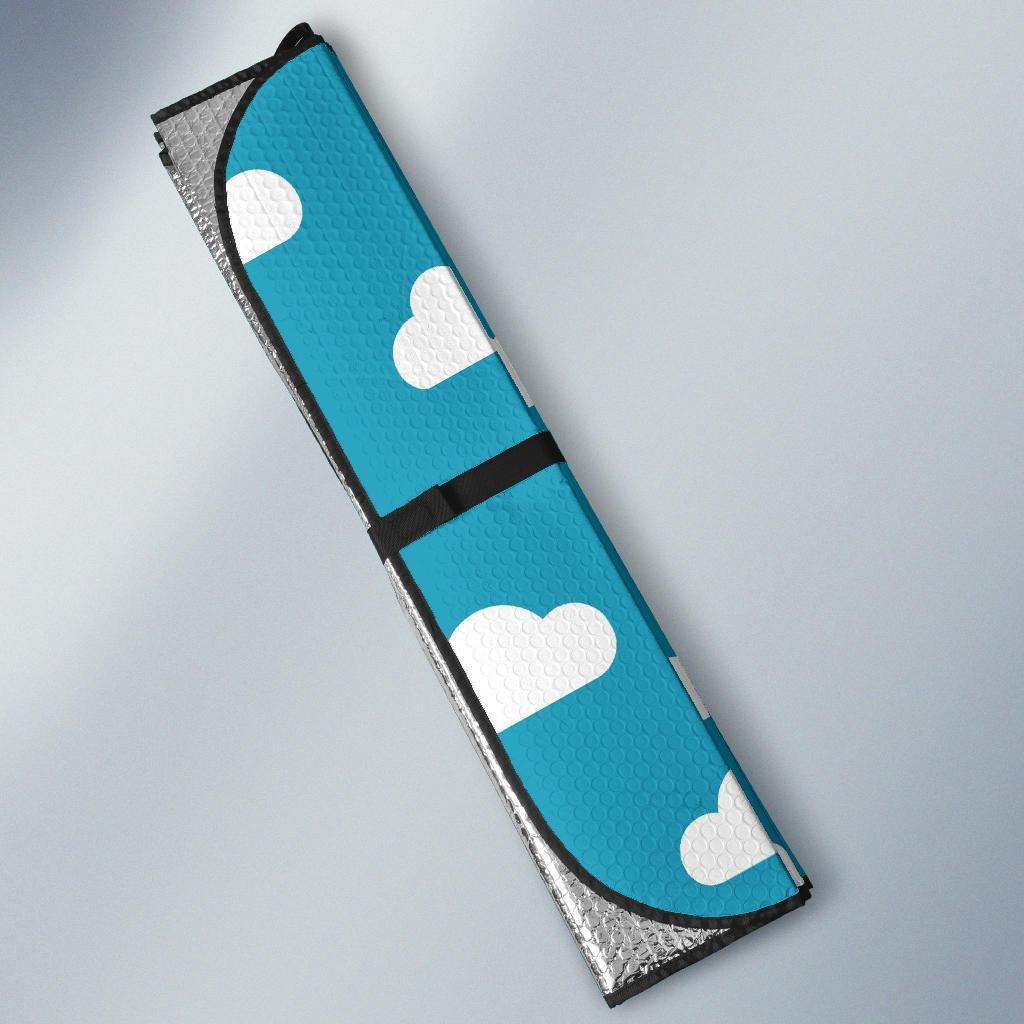 Cloud Print Pattern Car Sun Shade-grizzshop