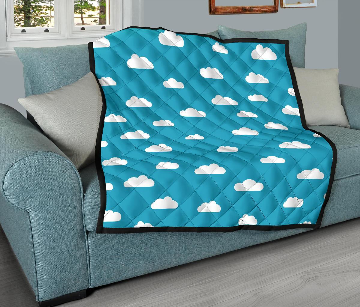 Cloud Print Pattern Quilt-grizzshop