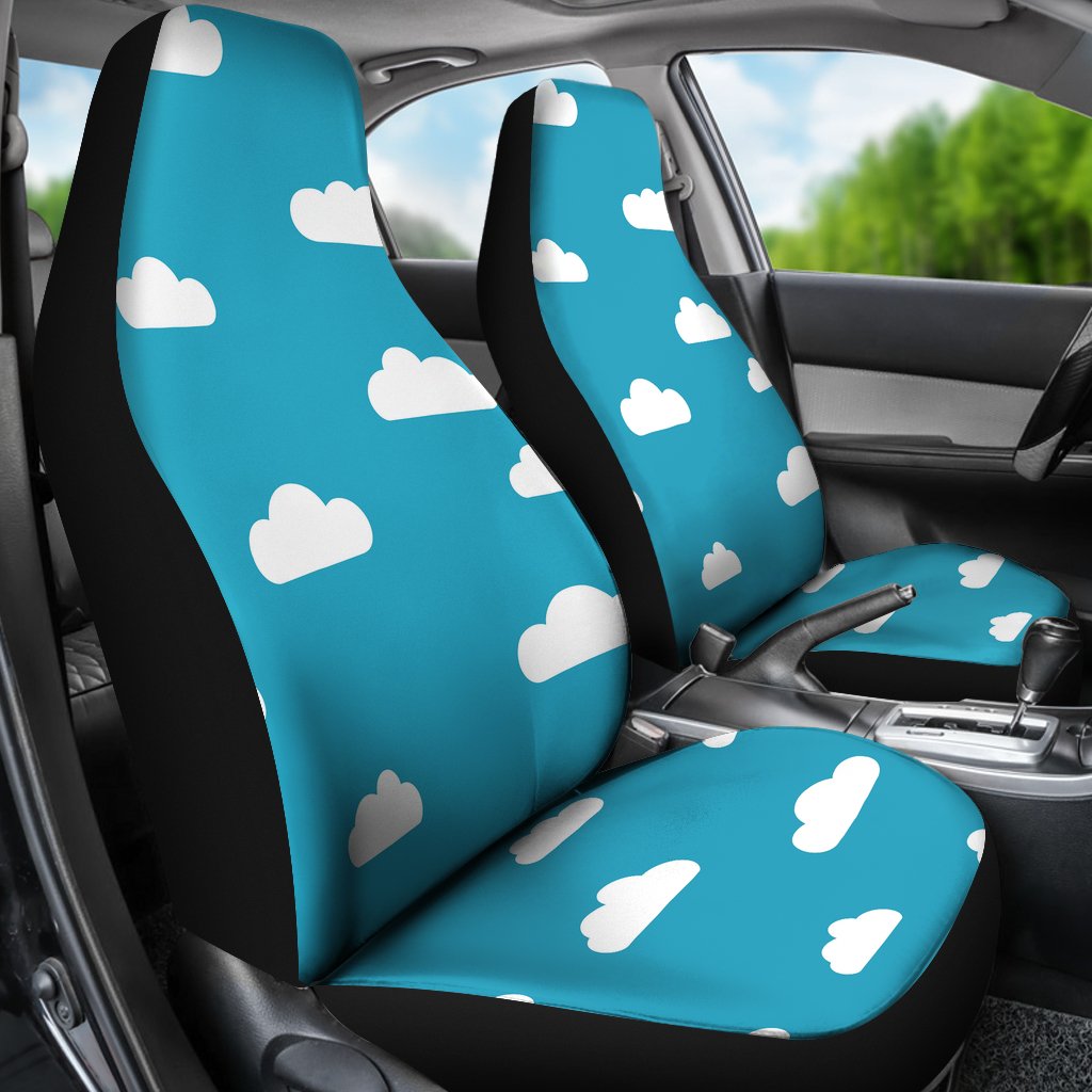 Cloud Print Pattern Universal Fit Car Seat Covers-grizzshop