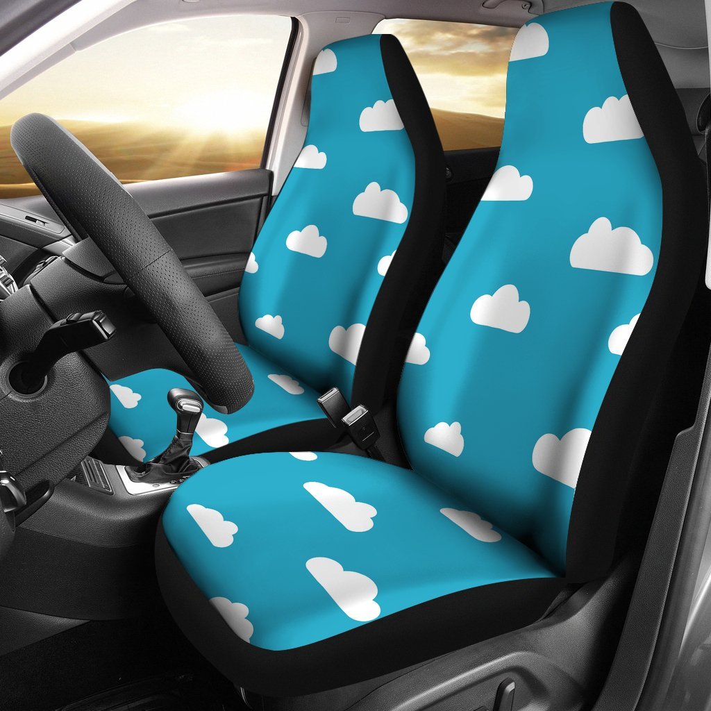 Cloud Print Pattern Universal Fit Car Seat Covers-grizzshop