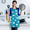 Cloud Print Pattern Women's Apron-grizzshop