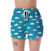 Cloud Print Pattern Women's Shorts-grizzshop