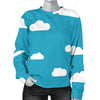 Cloud Print Pattern Women's Sweatshirt-grizzshop