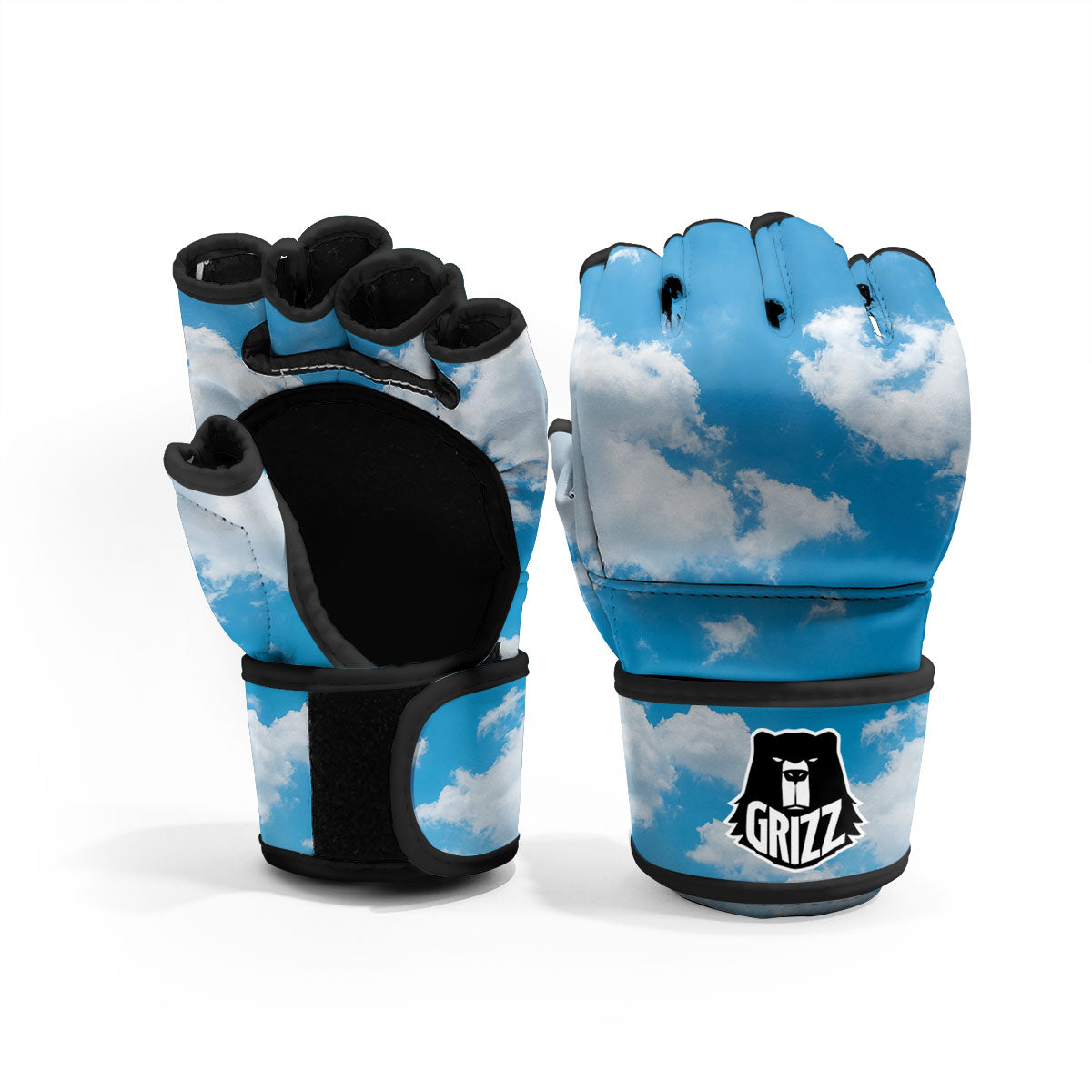 Cloud Sky Print MMA Gloves-grizzshop