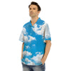 Cloud Sky Print Men's Hawaiian Shirt-grizzshop