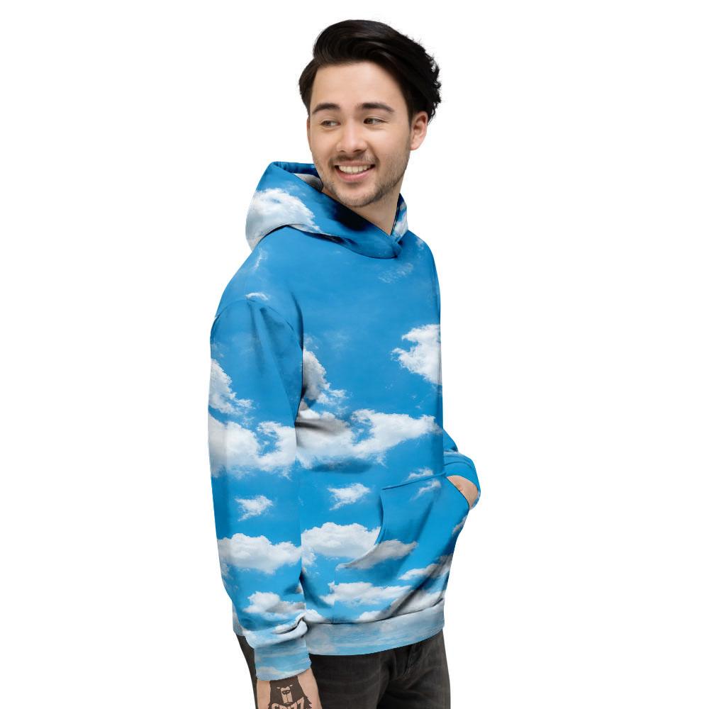 Cloud Sky Print Men's Hoodie-grizzshop
