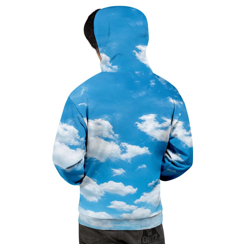 Cloud Sky Print Men's Hoodie-grizzshop