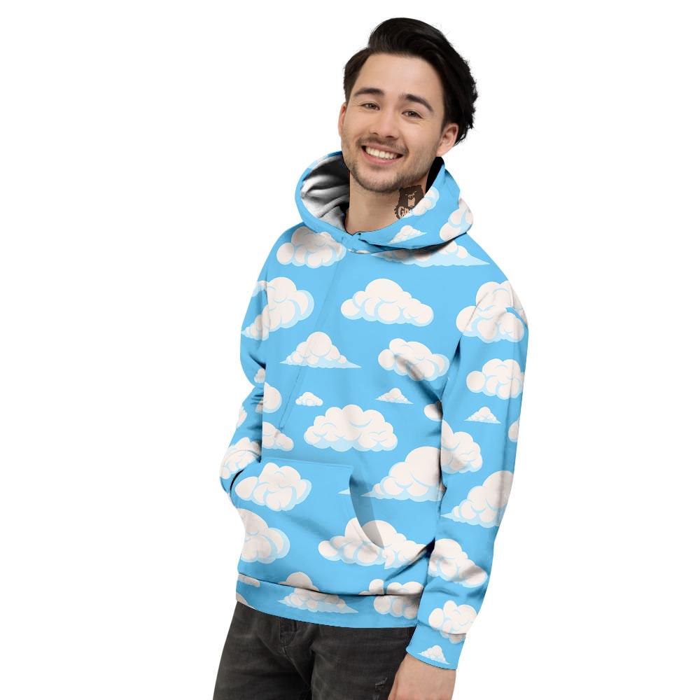 Cloud Sky Print Pattern Men's Hoodie-grizzshop