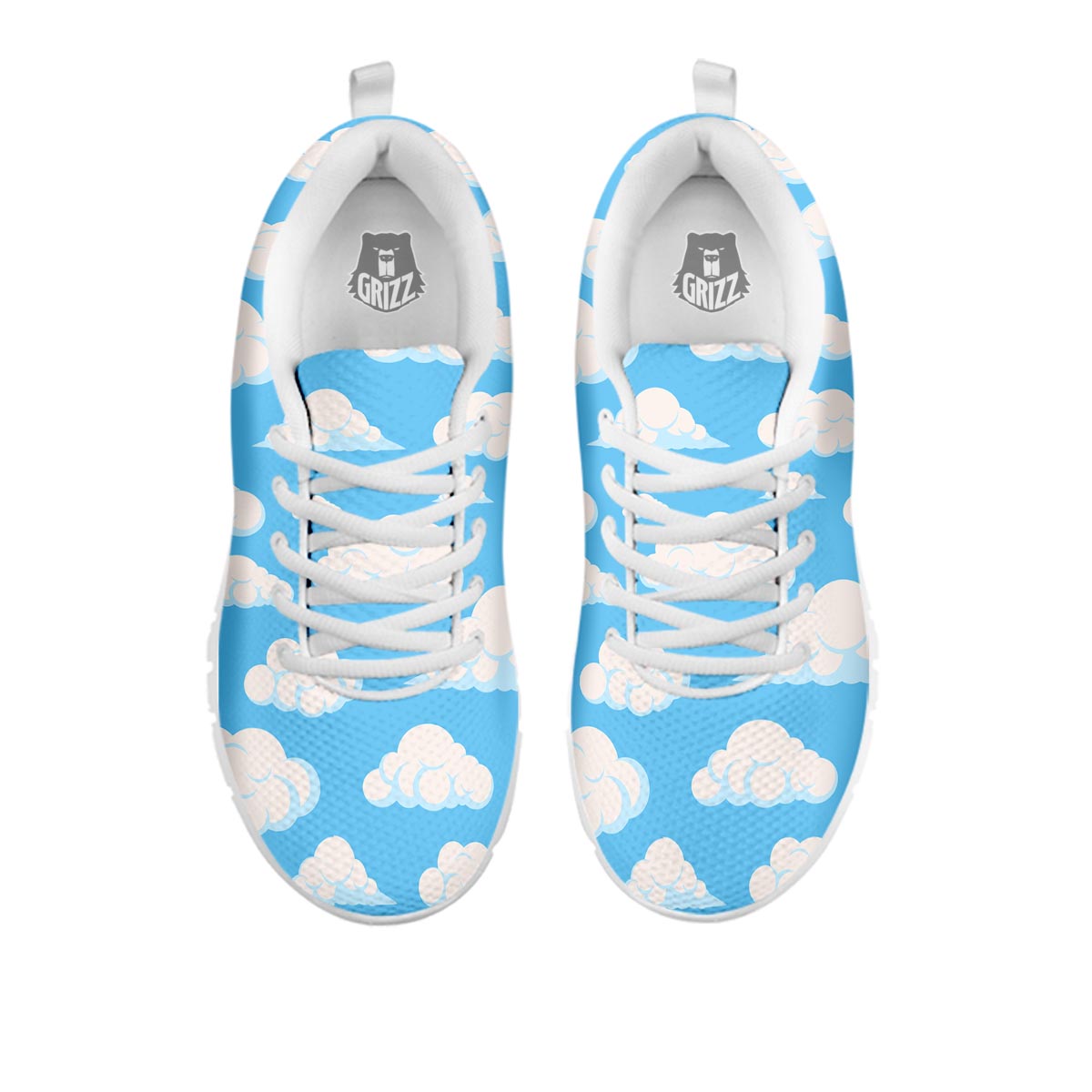 Cloud Sky Print Pattern White Sneaker-grizzshop